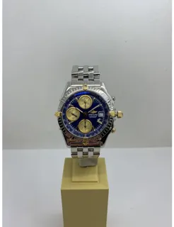 Breitling Chronomat B13350 Yellow gold and Stainless steel Blue