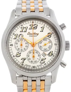 Breitling Navitimer A42035 Yellow gold and Stainless steel White