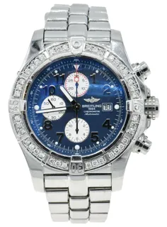 Breitling Super Avenger Stainless steel and Diamond Blue