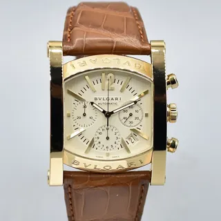 Bulgari Assioma AA44GCH Yellow gold Champagne