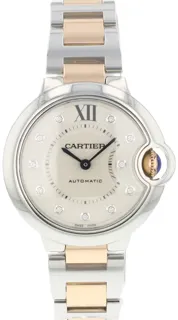 Cartier Ballon Bleu 3489 Yellow gold and Stainless steel Silver