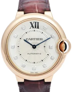 Cartier Ballon Bleu 36mm 3003 Rose gold Silver