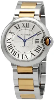 Cartier Ballon Bleu 36mm W2BB0030 Yellow gold and Stainless steel Silver