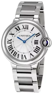 Cartier Ballon Bleu 36mm W69011Z4 Stainless steel Silver