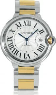 Cartier Ballon Bleu 3001 Yellow gold and Stainless steel Silver