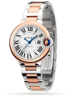 Cartier Ballon Bleu de Cartier w2bb0032 Rose gold and Stainless steel Silver