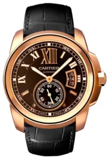 Cartier Calibre de Cartier W7100007 Rose gold Brown