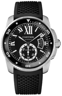 Cartier Calibre de Cartier W7100056 42mm Stainless steel Black