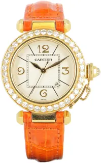 Cartier Pasha 2397 Yellow gold Silver