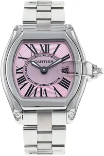 Cartier Roadster W62017V3 Stainless steel Pink