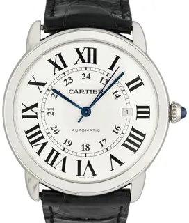 Cartier Ronde Solo de Cartier 3802 Stainless steel White