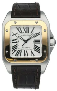 Cartier Santos 100 2878 Stainless steel White