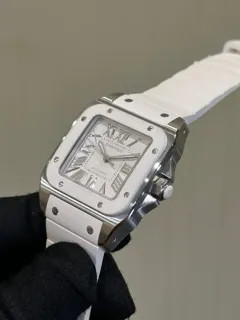 Cartier Santos 100 2878 Stainless steel White