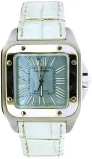 Cartier Santos 100 W20132X8 Stainless steel White