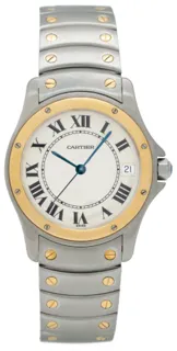 Cartier Santos 1910 Yellow gold and Stainless steel White