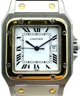 Cartier Santos 2961 Yellow gold and Stainless steel White