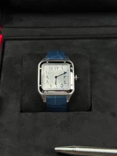 Cartier Santos Dumont WGSA0086 Platinum Silver