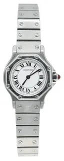 Cartier Santos Octagon Stainless steel White