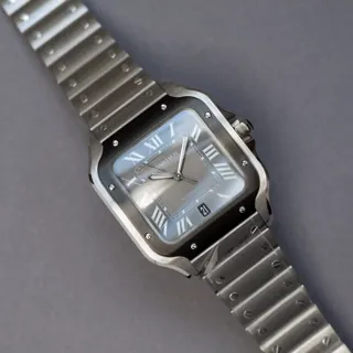 Cartier Santos WSSA0037 Stainless steel Gray