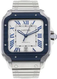 Cartier Santos WSSA0047 Stainless steel White