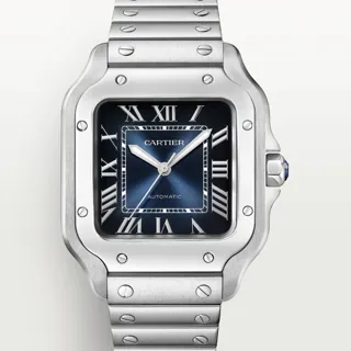 Cartier Santos WSSA0063 Stainless steel Blue