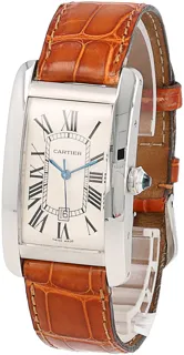 Cartier Tank Américaine 2521 White gold Silver