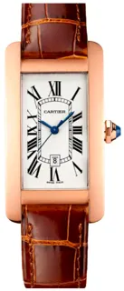 Cartier Tank Américaine W2620030 Rose gold Silver