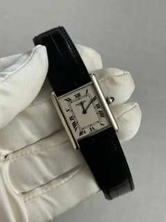 Cartier Tank Louis Cartier 1601 Platinum Silver