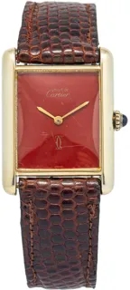 Cartier Tank Vermeil Red