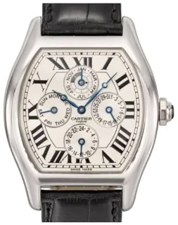 Cartier Tonneau W1540551 Platinum Silver