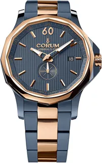 Corum Admiral's Cup Legend 42 395.101.34/V705 AB11 Yellow gold and Stainless steel Blue