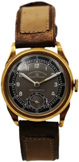 Election Chronometre 28mm Yellow gold Silver