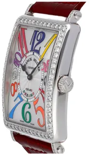 Franck Muller Long Island 1002 QZ DP White gold Silver