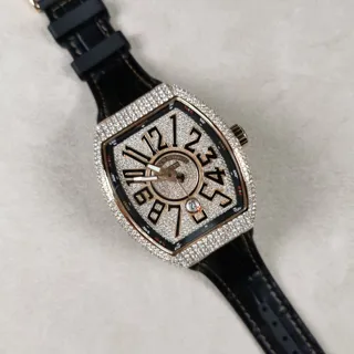 Franck Muller Vanguard V 45 SC DT 5N NR Rose gold Black