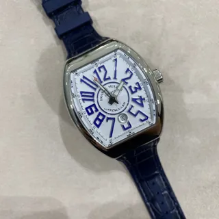 Franck Muller Vanguard V45SCDTACBU Stainless steel White