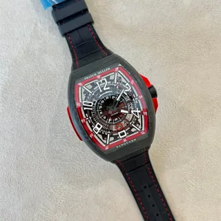 Franck Muller Vanguard V 45 SC DT SQT RCG CARBON ER Carbon fiber Skeletonized