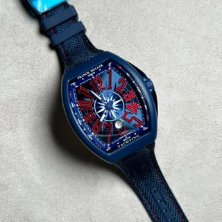 Franck Muller Vanguard V 45 SC DT YACHTING (CR BL MC BL) Ceramic Blue