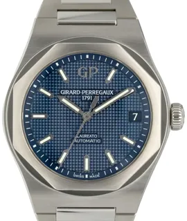 Girard-Perregaux Laureato 81010-11-431-11A Stainless steel Blue