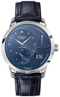 Glashütte PanoReserve 1-65-01-26-12-35 Stainless steel Blue