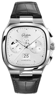 Glashütte Seventies Chronograph Panorama Date 1-37-02-02-02-30 Stainless steel Silver