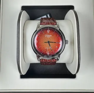 Glashütte Sixties 1-39-52-13-02-04 39mm Stainless steel Orange