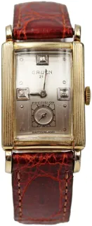 Gruen Precision 10k gold filled$stainless steel Silver