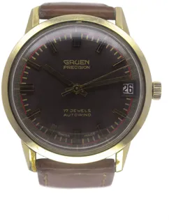 Gruen 22981 Yellow gold Brown