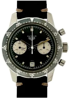 Heuer Autavia 7863 Stainless steel Inverse Panda