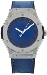 Hublot Classic Fusion 511.NX.050B.VR.BER16 Titanium and Resin Blue