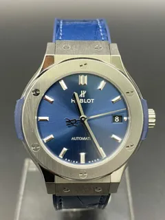 Hublot Classic Fusion Blue 565.NX.7170.LR Titanium Blue