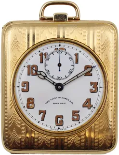 Huguenin Folding Minute Repeating Travel Clock 51mm Yellow gold White