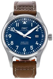 IWC Pilot Mark IW327010 Stainless steel Blue