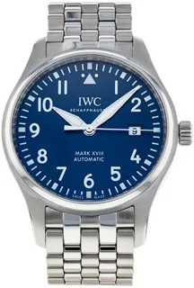 IWC Pilot Mark IW327014 Stainless steel Blue