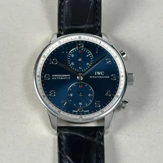 IWC Portugieser IW371432 Stainless steel Blue